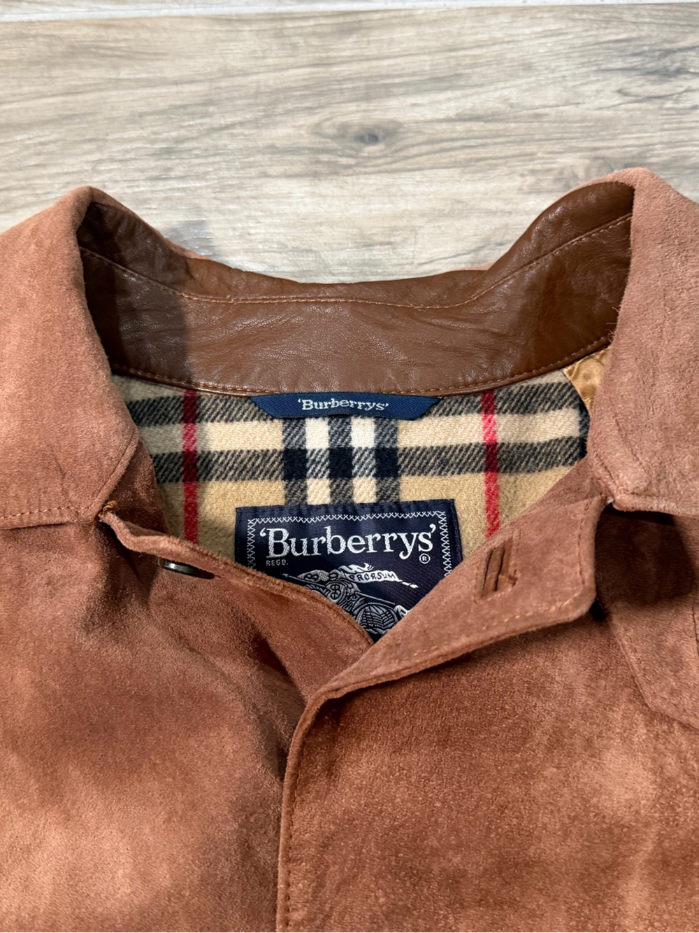 BURBERRYS VINTAGE CLASSIC LINED TRENCH COAT
-style wool plaid lined mens large - Picture 2 of 8